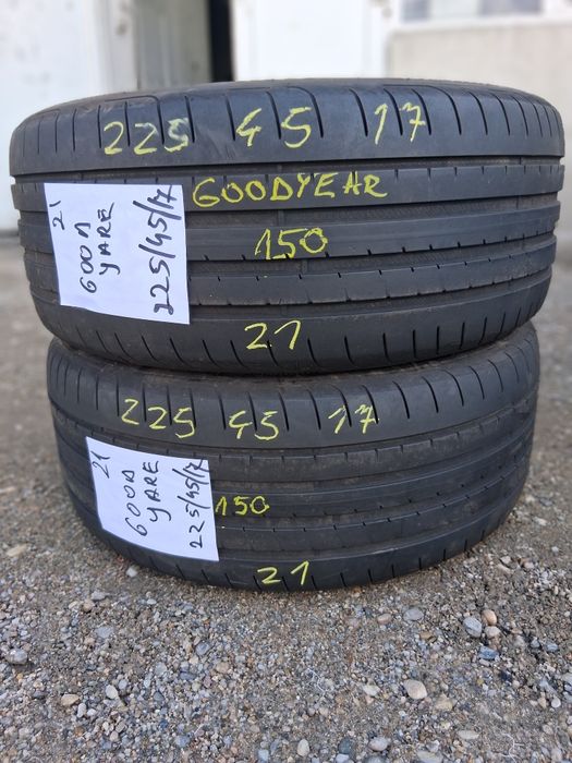 2×225/45/17 VARA.GOODYARE 2021.Stare excelenta.