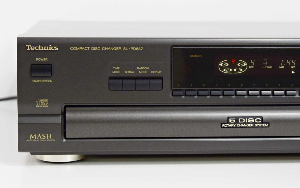 CD Player Technics SL-PD 687, 5 discuri