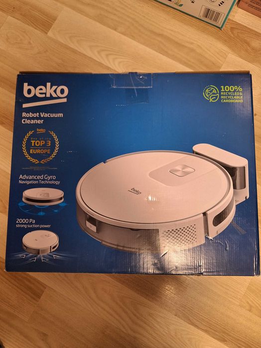 Мощна прахосмукачка робот Beko VRR60314VW; 2000 Pa; Wifi; Функция моп