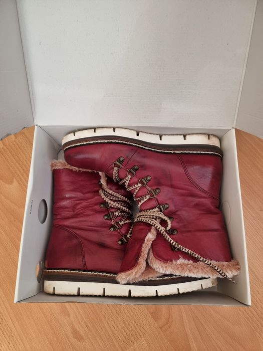 Дамси кожени боти, естествена кожа, 40 номер