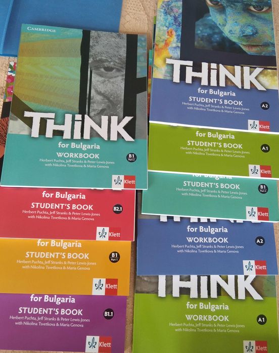 нови учебници и тетрадки THINK for Bulgaria ,English in Mind -70 % от