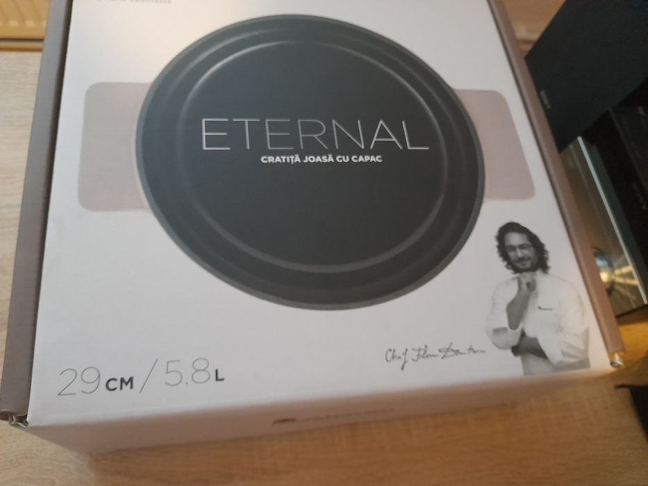 oală/tigaie MasterPpro Nouă,fontă emailată