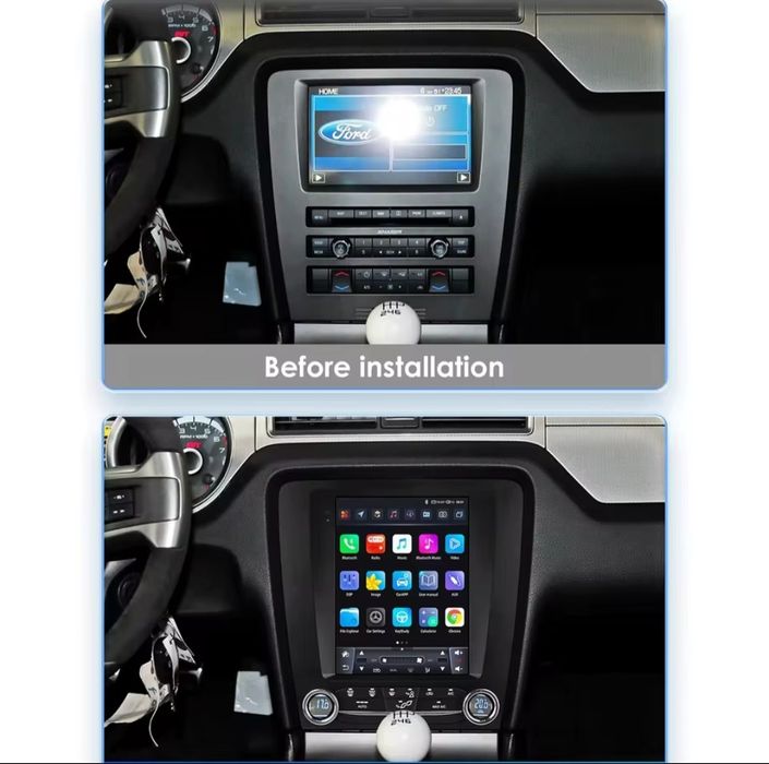 Navigatie Ford Mustang Waze YouTube GPS Bluetooth