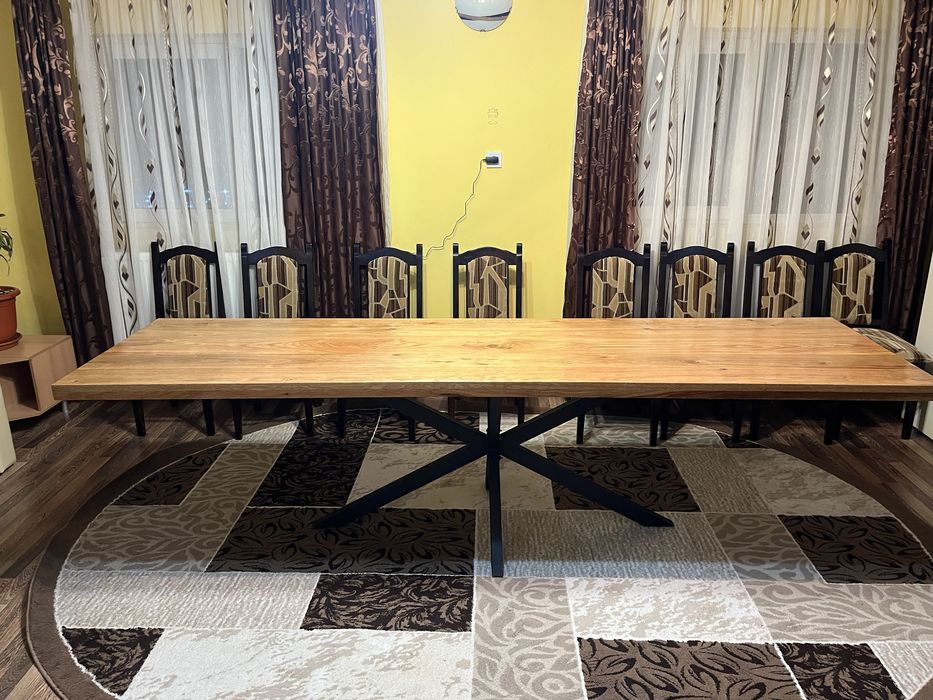 Masa din lemn masiv stejar