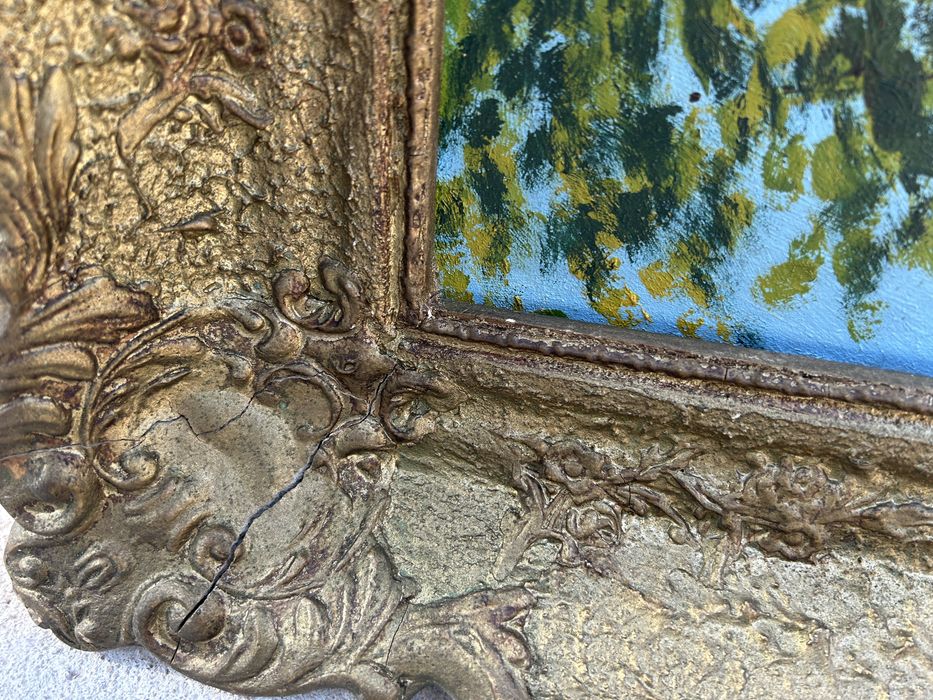 Tablou vechi pe panza