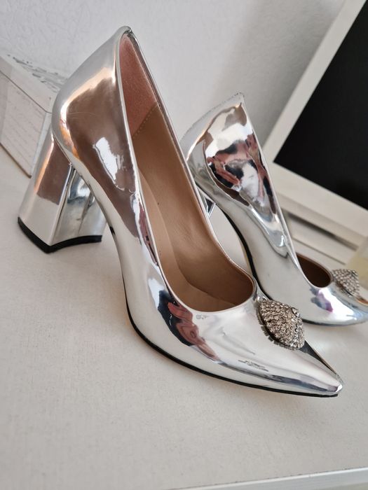 Сребриста рокля Zara S