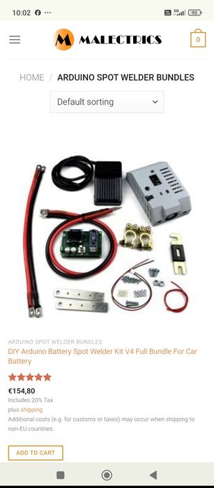 Точкова заварка Arduino Battery Spot Welder  V4