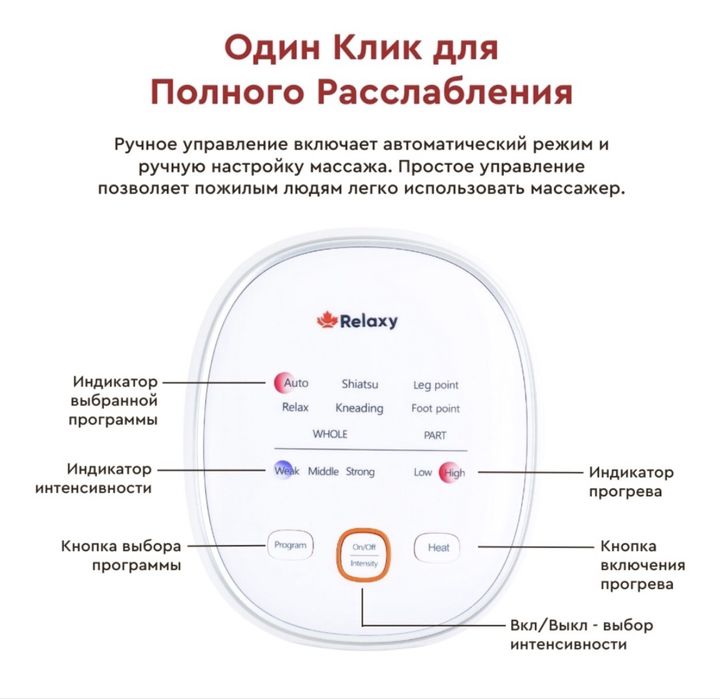 Массажер для ног RELAXY Bliss Up компрессионный