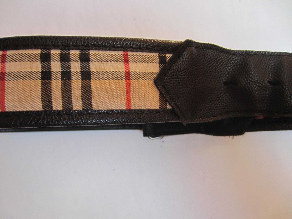 Curea dama Burberry, Lungime 100cm, piele si textil,  stare f.buna