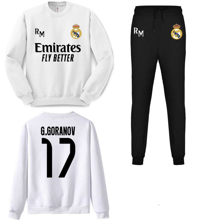 Футболни екипи REAL MADRID Реал Мадрид MBAPPE! С ИМЕ и НОМЕР по избор!