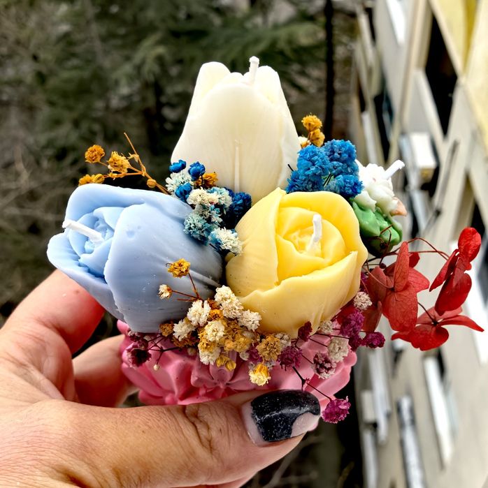 Букети от соеви цветя