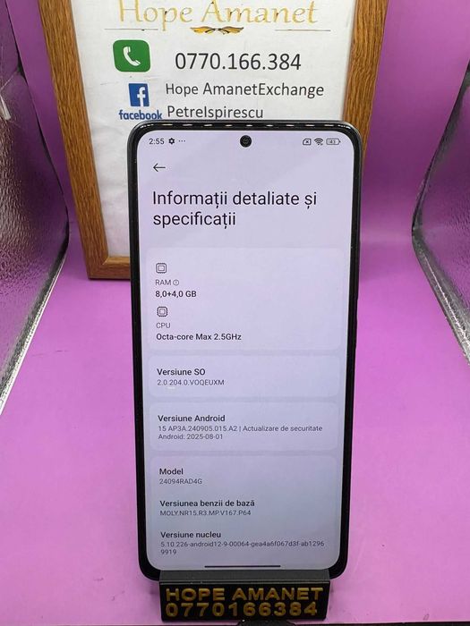 HOPE AMANET P2-Redmi note 14 256 GB/8 RAM