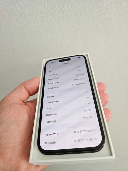 Iphone 16, 128 Gb, neverlock, ca nou la cutie.