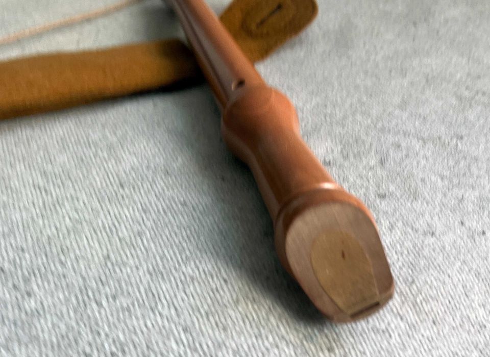 Flaut drept Küng Swiss Made lemn sopran cu toc original