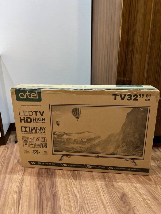 телевизор 32 artel , НОВЫЙ на упаковке , не открывали