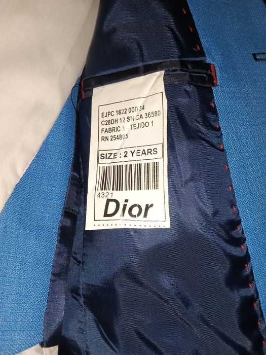 Официален детски костюм 5 части за сватба или кръщене Dior