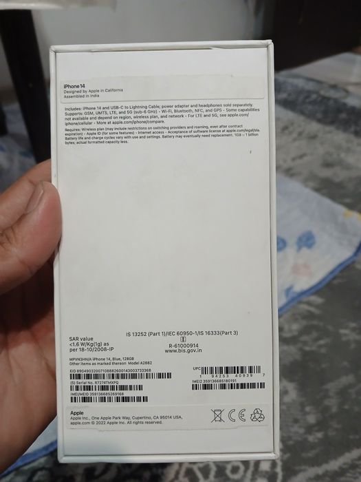 Айфон 14 128 гб с емкостью 80%
