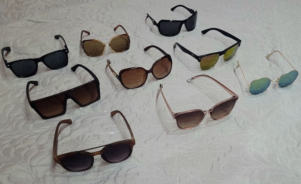 Слънчеви очила, девет чифта