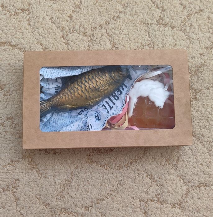 Мыло в виде рыбы и пива