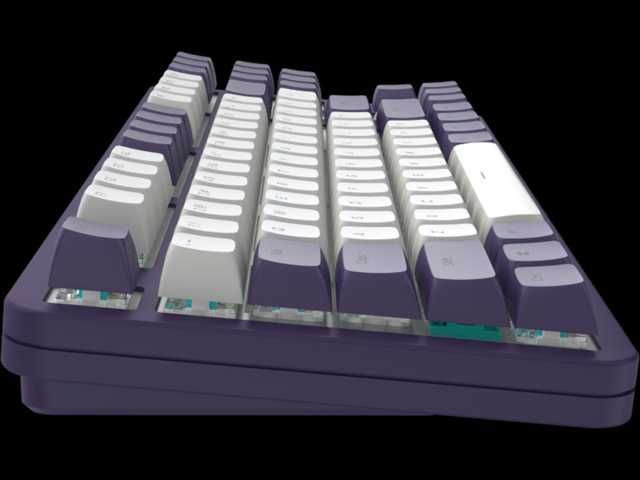 Keyboard dark project violet