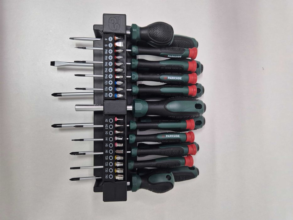 Set 37 Piese Surubelnite Parkside, ergonomice, cu varf magnetic