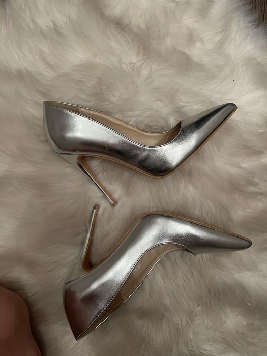 Pantofi Stiletto Metalizati