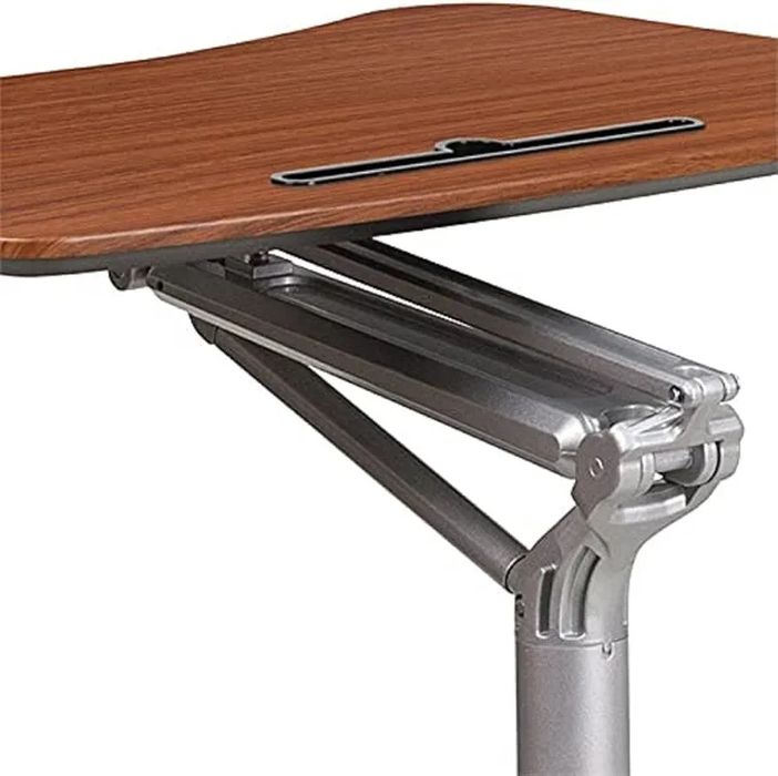 Подвижна маса на колела идеална за работа, учене удобна за лаптоп, таблет или кафе, регулируема височина