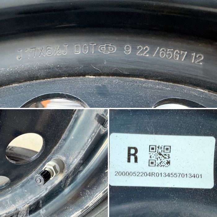 4бр. ПОЧТИ НОВИ Зимни Гуми 215/60R/17 -BRIDGESTONE/DOT:2324- С 17” Железни Джанти 5х114.3 за -TOYOTA/LEXUS/SUZUKI- 6.5Jx17H2, ET35