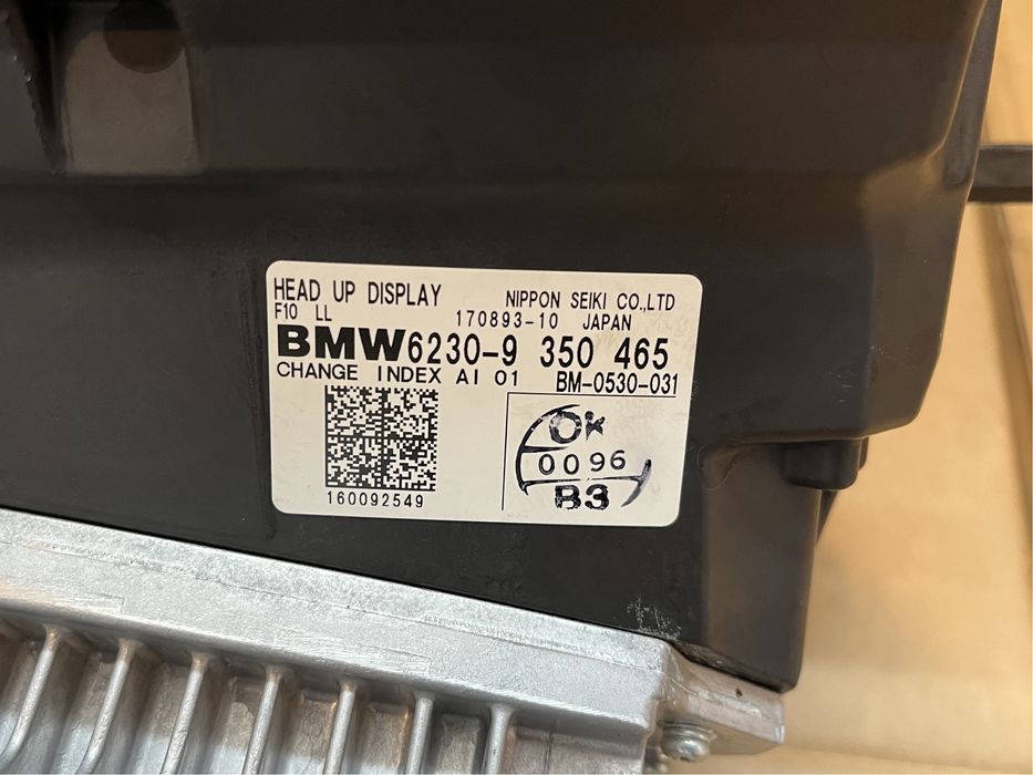 Head-Up display BMW Seria 5 6 7 F10 F11 F12 F06 F01 F02