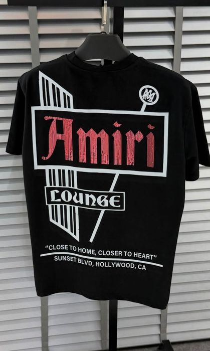Tricou Amiri Lounge negru premium