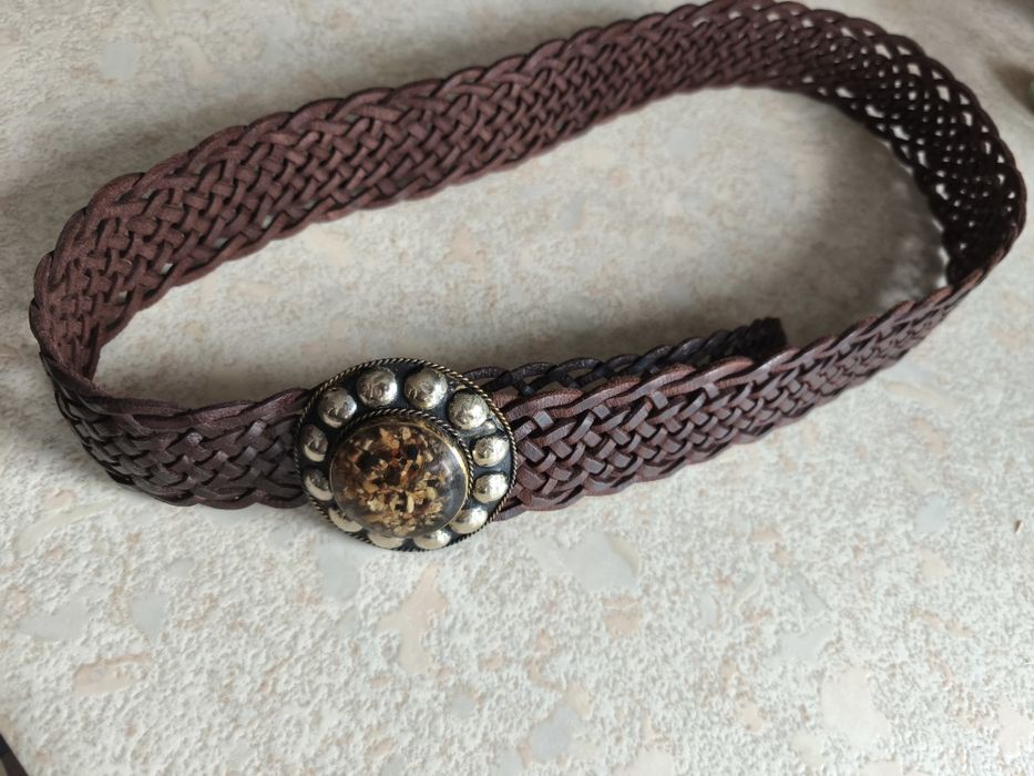 Дамски кожен колан от естествена кожа