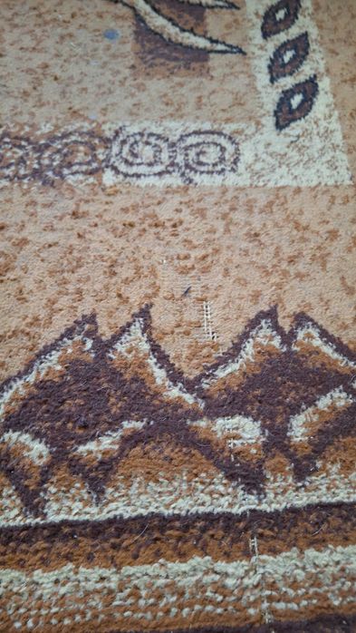 Голям дизайнерски килим 160x225 см – елегантен бежово-кафяв десен