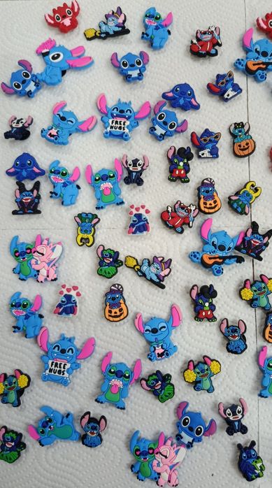 Джибитс набор стич, украшения для обуви, Jibbitz на crocs