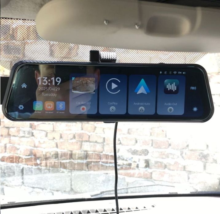 Огледало Задно виждане CarPlay,Android Auto,Задна Камера,Предна Камера
