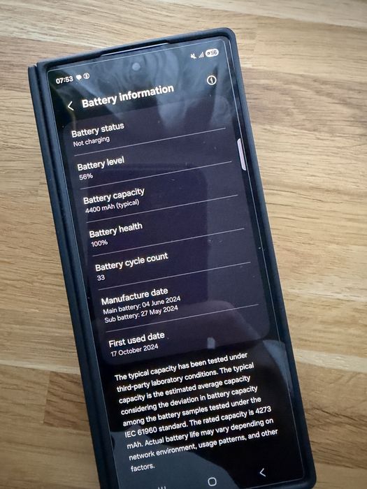 Samsung Z Fold 6, 256GB, Неразличим от НОВ, в Гаранция