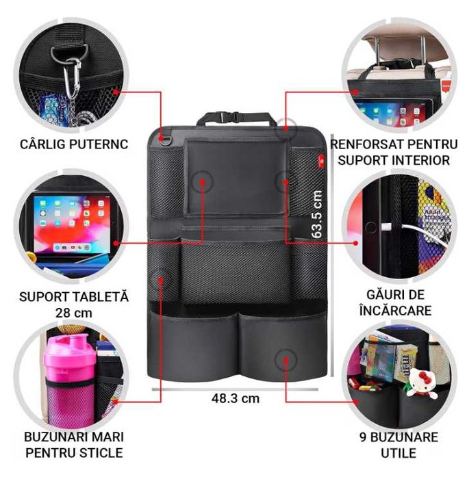 Протектор / органайзер за облегалката на предната седалка