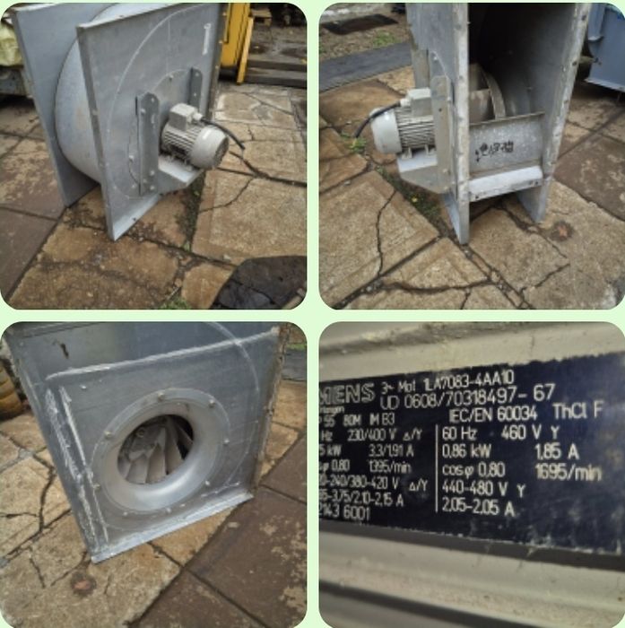 Exhaustor dublu aspirant cu debit mare.