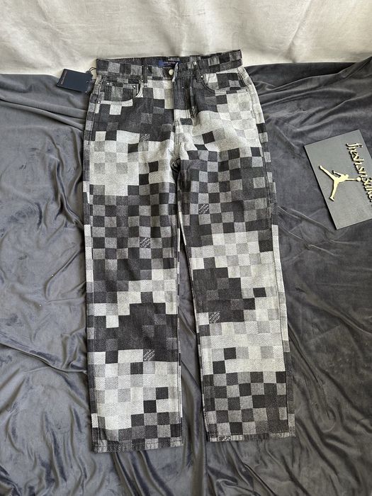 Pantaloni LouisVuitton blue/black marime M/L/XL
