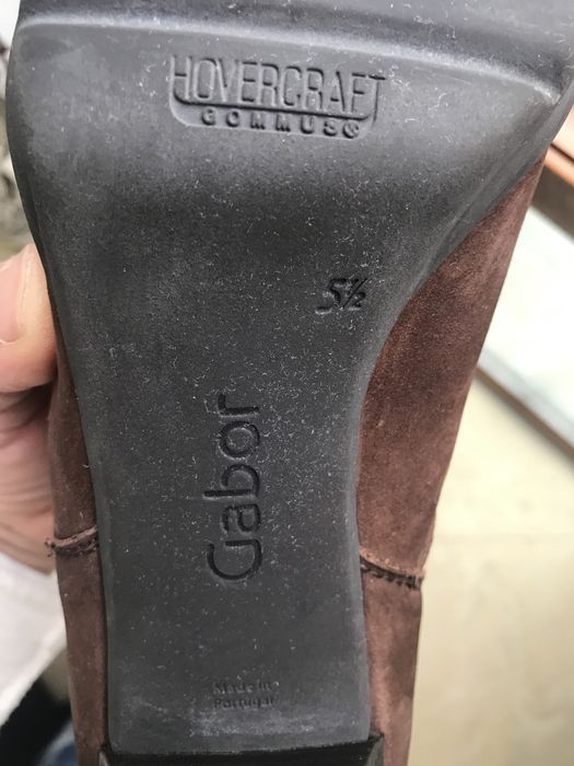 Ghete Gabor din piele naturala