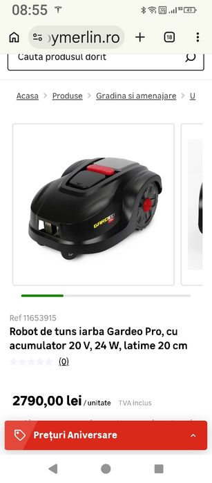 Robot tuns gazon iarba