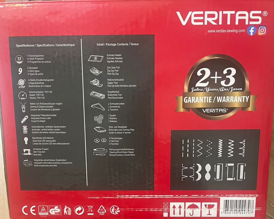Veriras тикув машинаси