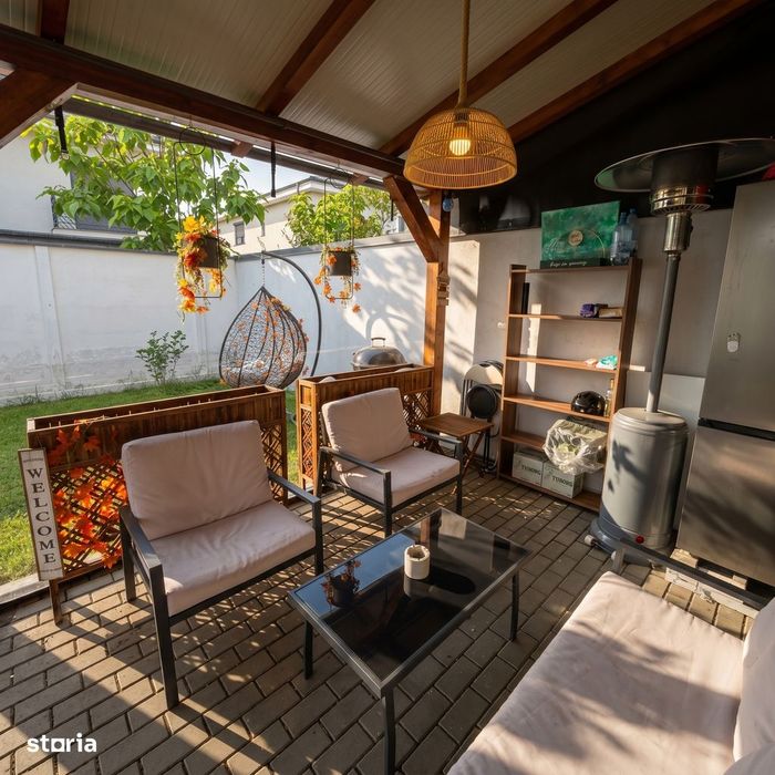 Duplex cu 4 camere, stil mediteranean. Complet mobilat/utilat