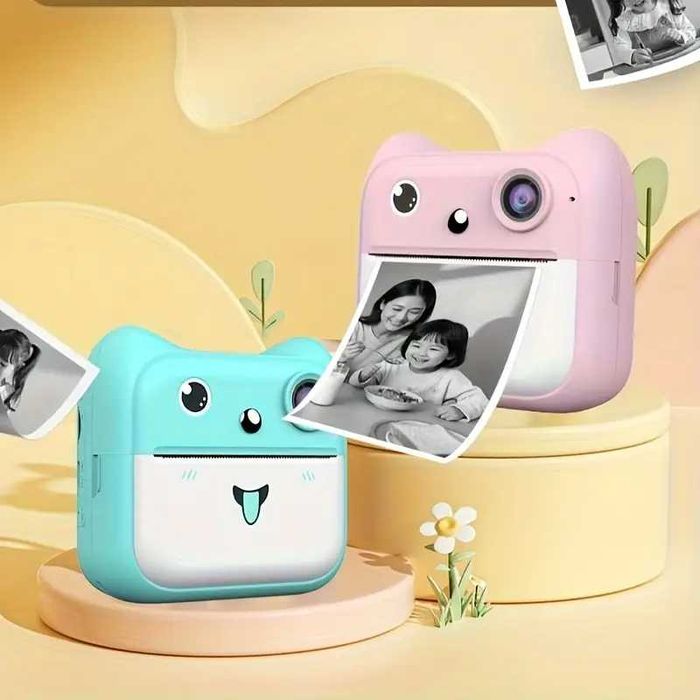 Детски фотоапарат с дисплей за моментни снимки Принтер камера 7 вида
