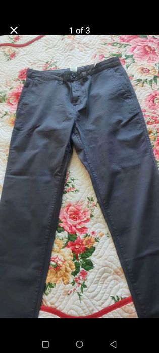Pantaloni barbati noi bumbac