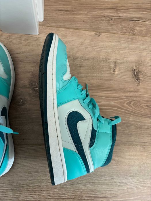 Vand Air Jordan 1 Mid Bleached Turqouise-Marimea 42