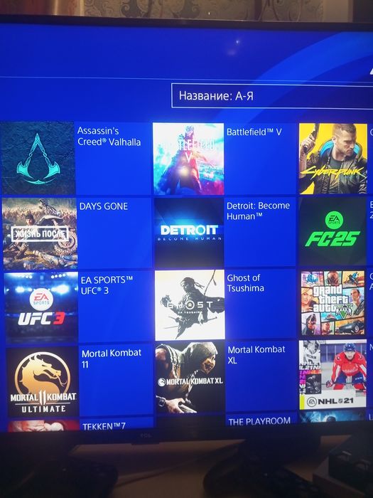 Продам ПС4 слим, прошитая с играми