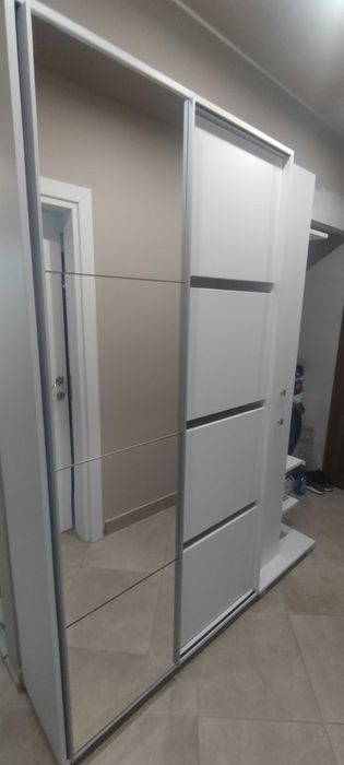 Портманто, бяло, ширина 161 см