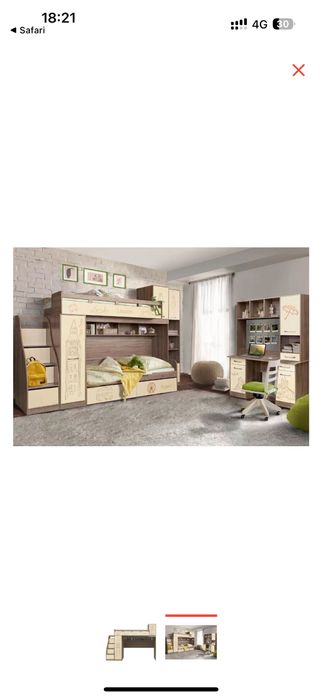 Белорусская Кровать чердак Бритишь