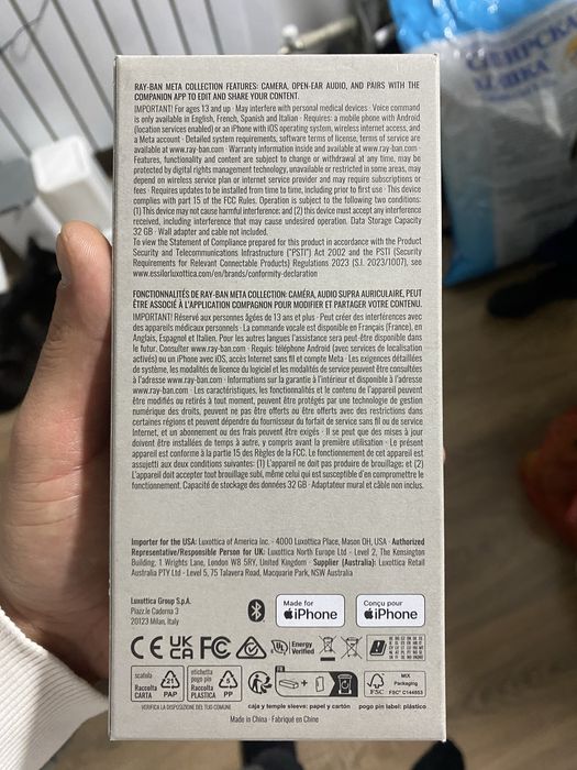 Ray ban meta очки