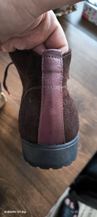 Мъжки кларкове от естествен велур на неди стил със топла подплата